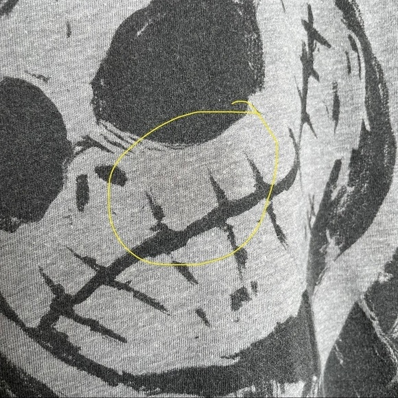 Disney Parks Jack Skellington pumpkin king gray long sleeve shirt small - Picture 11 of 12
